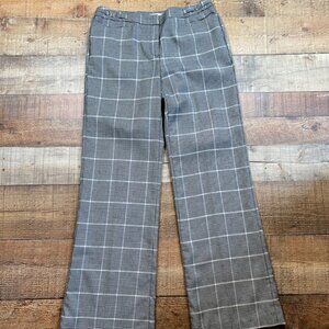 New York & Company Black/White Plaid Pants size 4 Tall